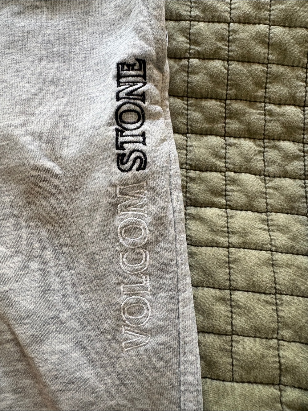 Volcom Kids Light Gray Embroidered Logo Sweatshorts